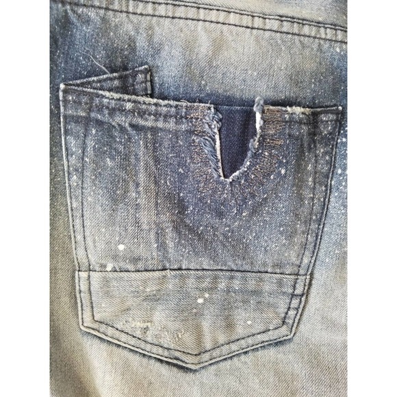 PRPS Demon Fit Button Fly Men's Jeans Purposely Distressed Denim Size 36x34 - Picture 11 of 12